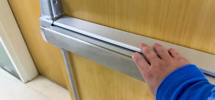 Installing a Push Bar on a Door Moorhead